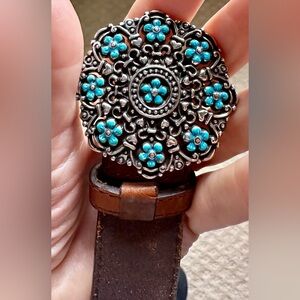 Brighton belt with nice turquoise details.